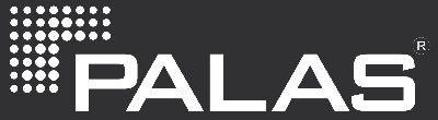 The Palas® logo in capital and white letters.